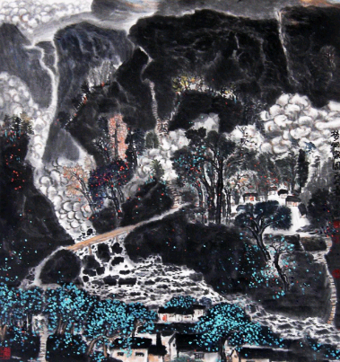 2668号 国画山水《梦回家园》 90X97, 创作于2004年甲申冬.png 2668号 国画山水《梦回家园》 90X97, 创作于2004年甲申冬.png